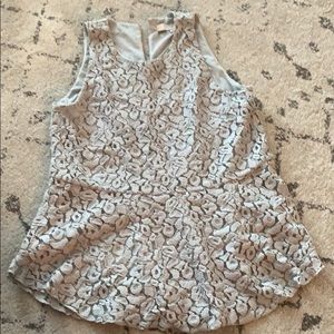 LIGHT GREY CHEETAH BLOUSE